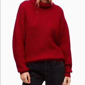 Wilfred Montpellier Aritzia Sweater red